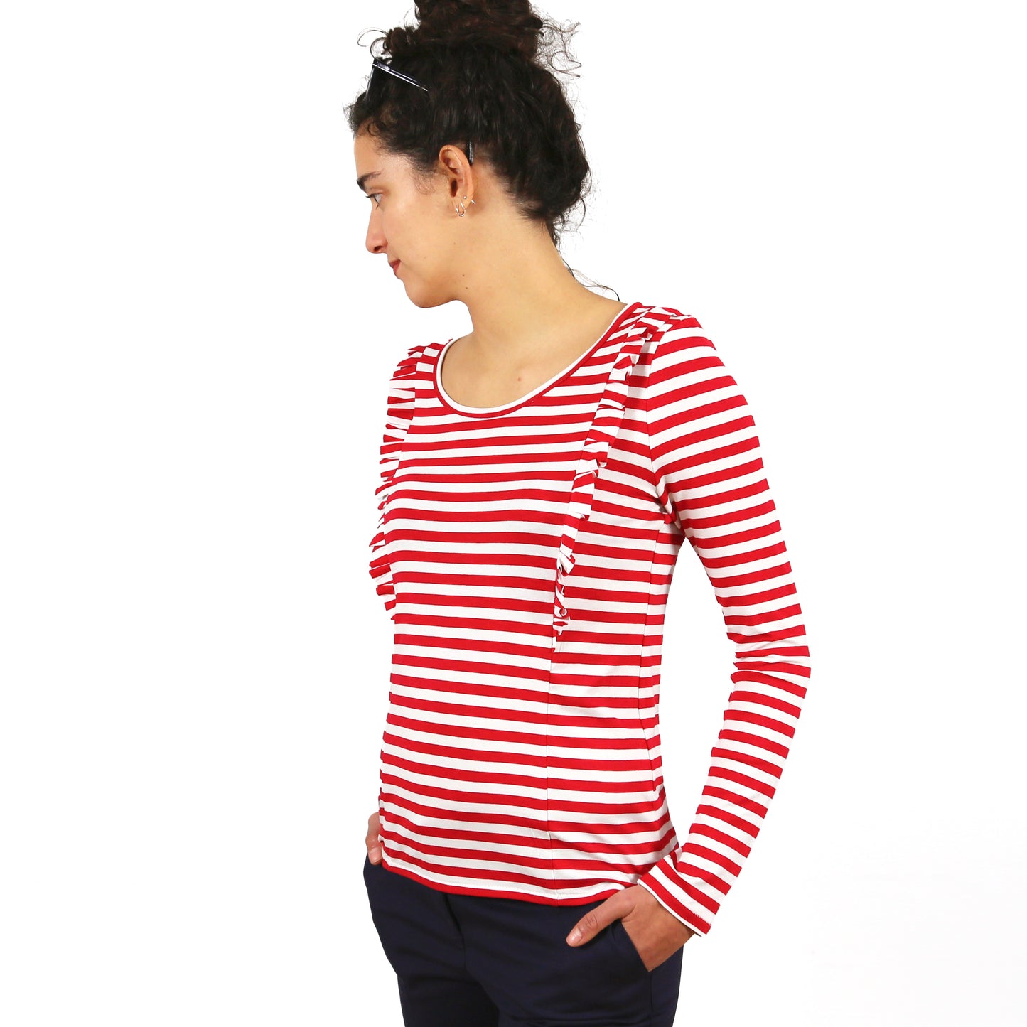 Rüschenshirt FRAU SARA | Papierschnitt