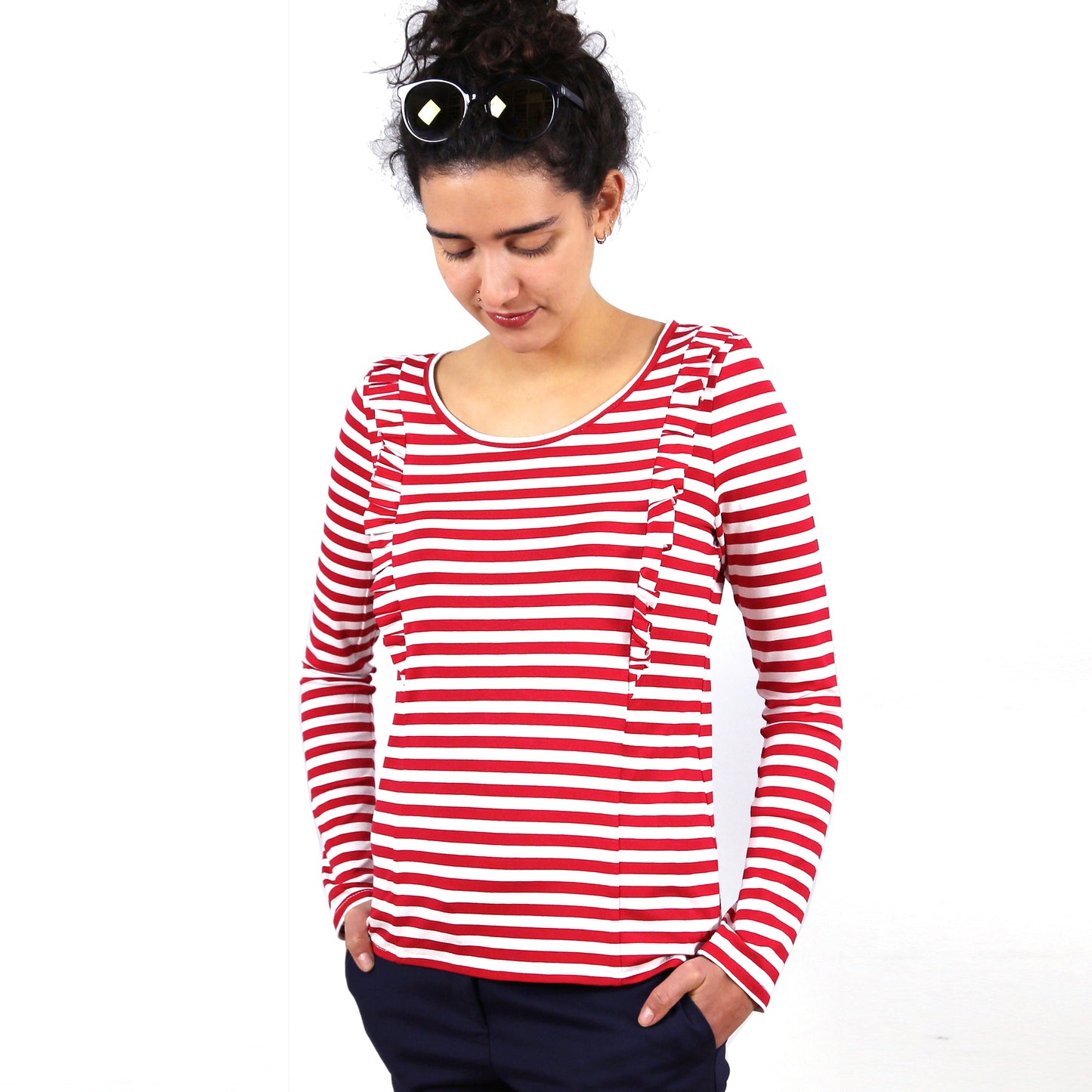 Rüschenshirt FRAU SARA | Papierschnitt