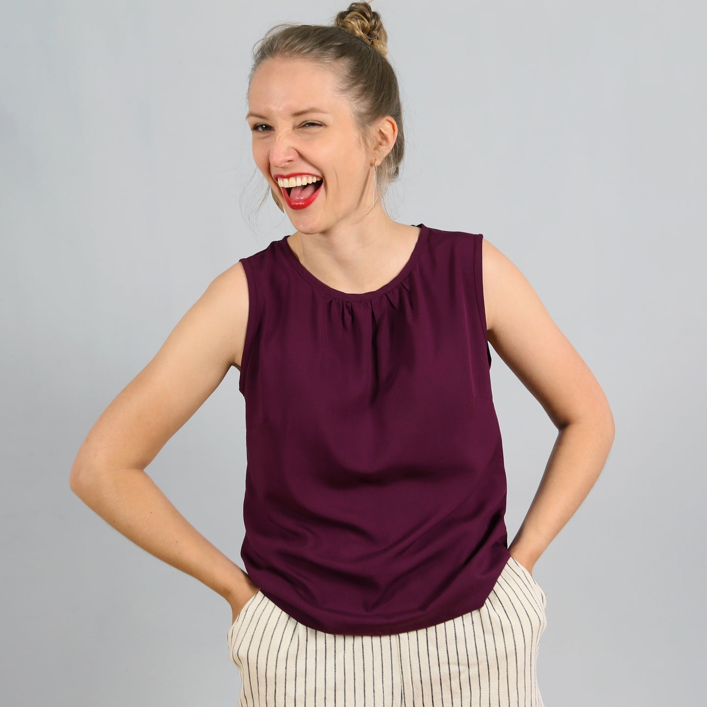Blusentop FRAU CLARA | Papierschnitt