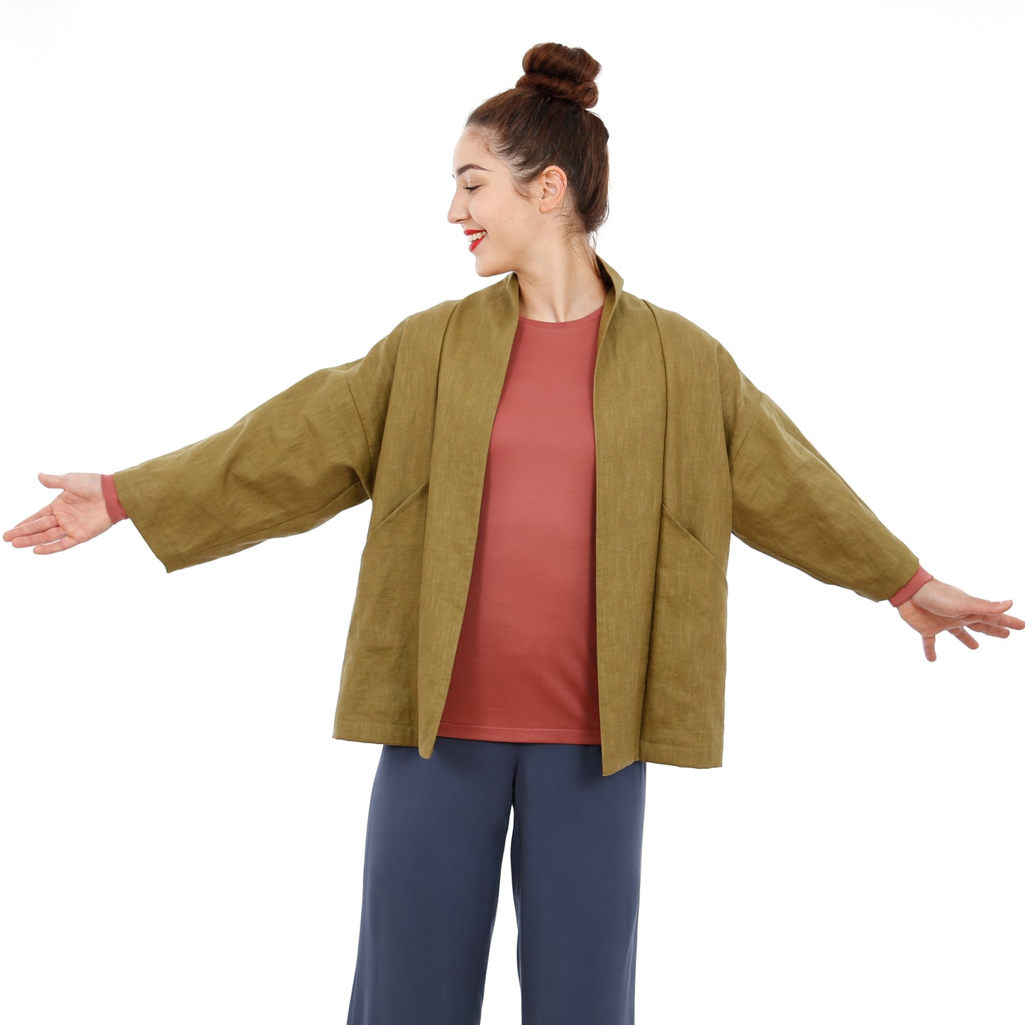Kimonojacke FRAU SINA | Papierschnitt