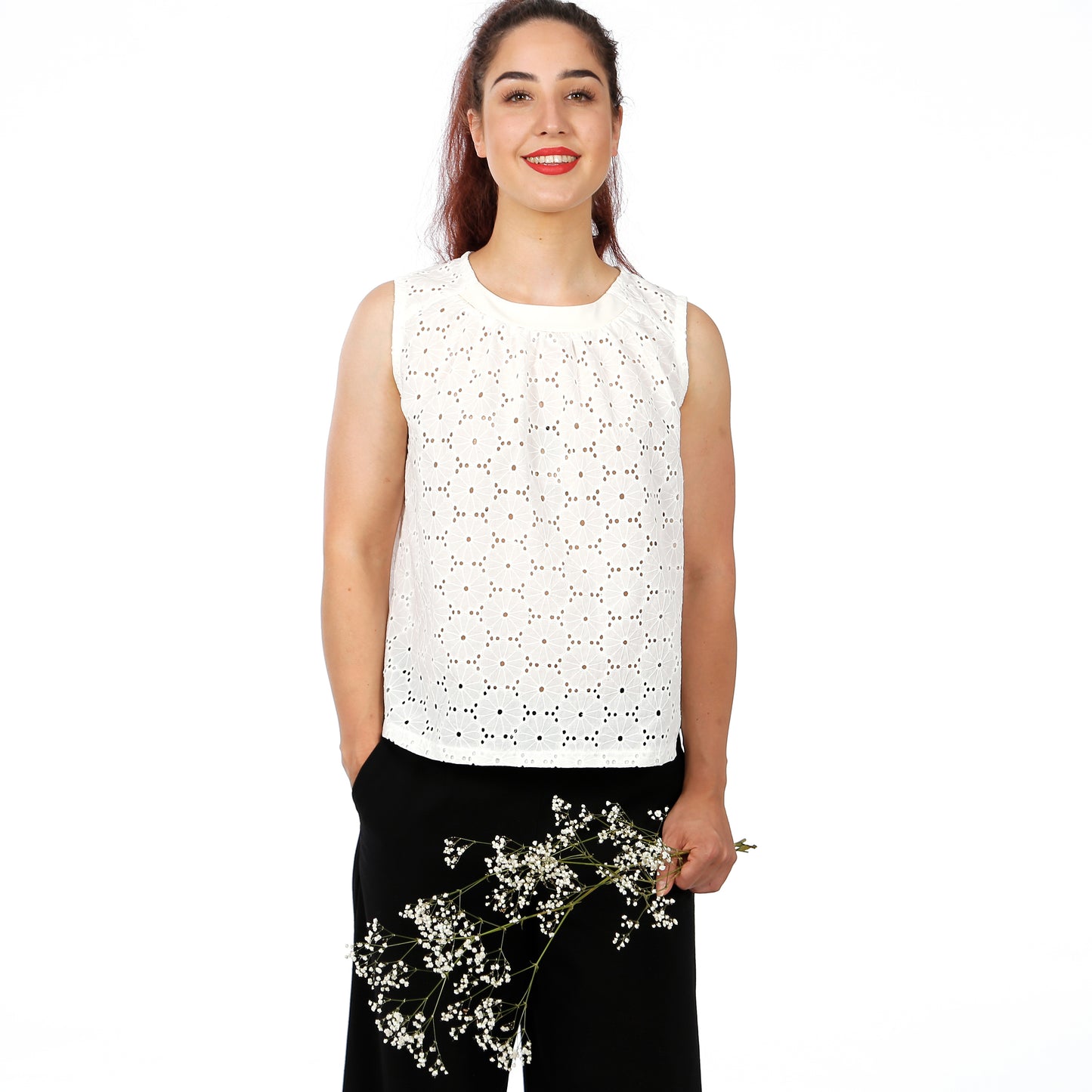 Blusentop FRAU ENYA | Papierschnitt