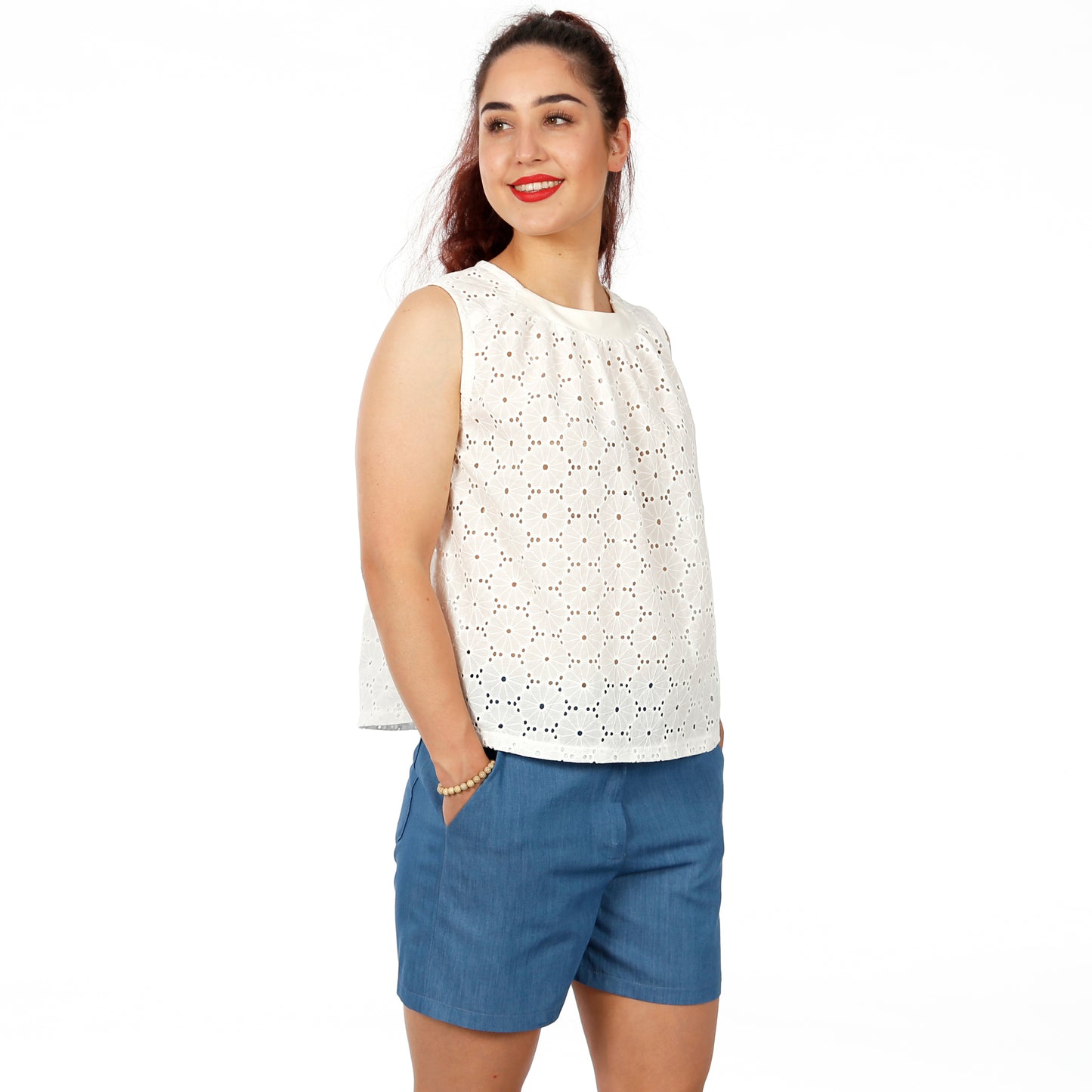 Blusentop FRAU ENYA | Papierschnitt