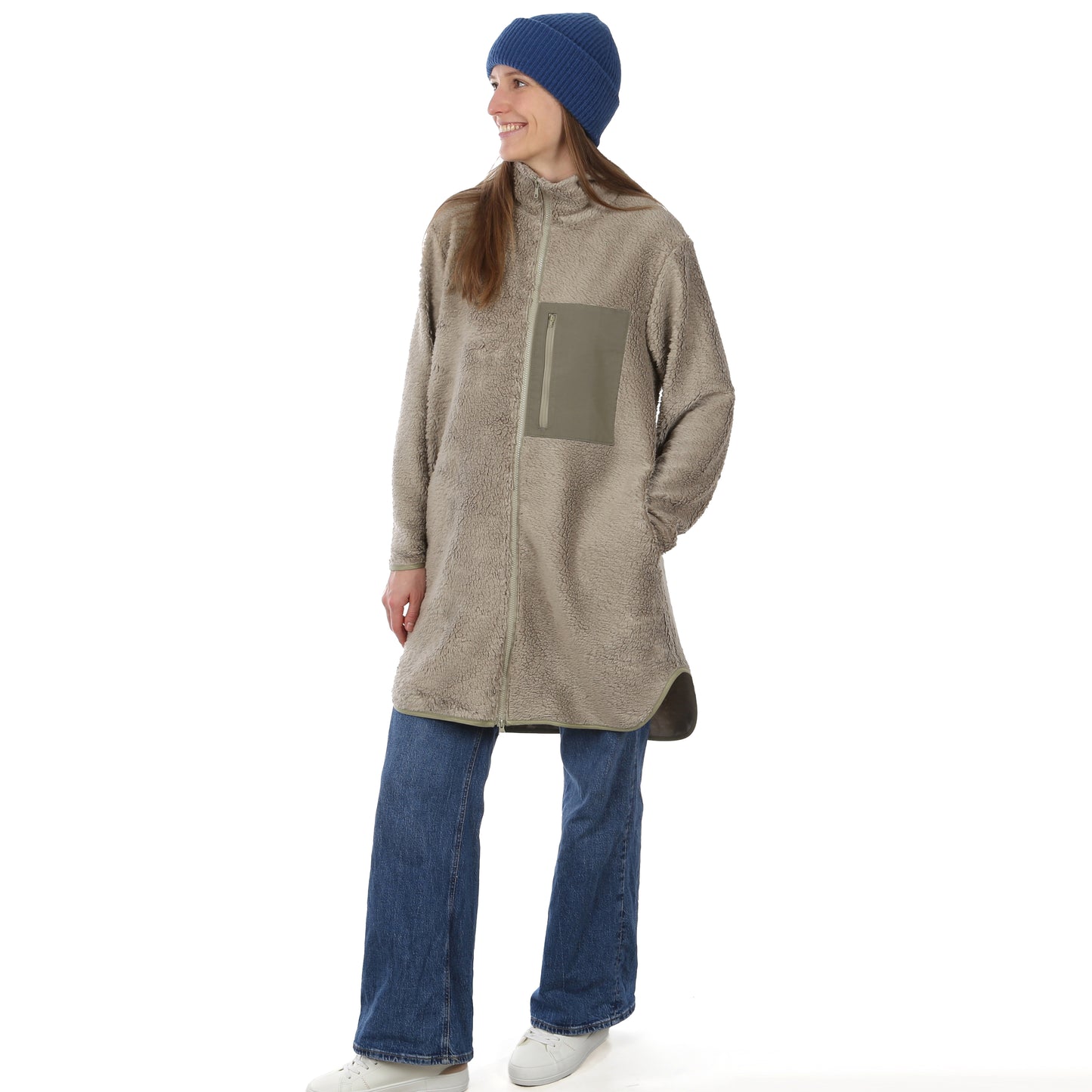 Fleecemantel FRAU MOA | Papierschnitt