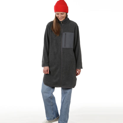 Fleecemantel FRAU MOA | Papierschnitt