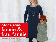 Laden Sie das Bild in den Galerie-Viewer, FRAU FANNIE &amp; FANNIE • Sweatkleider im Partnerlook,  e-book Kombi