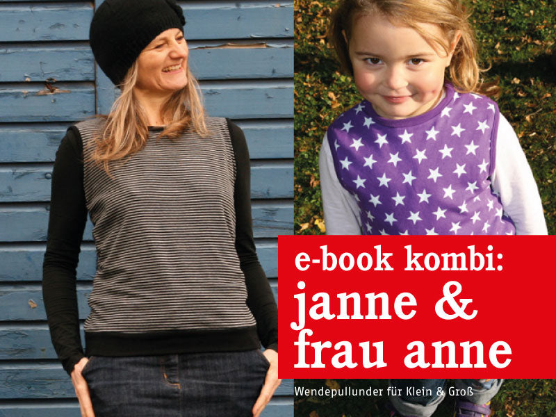 FRAU ANNE & JANNE  • Wendepullunder im Partnerlook, e-book Kombi
