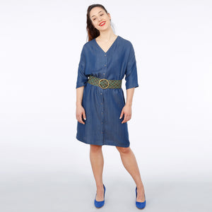 Gerades Blusenkleid, FRAU EDDA, Papierschnitt