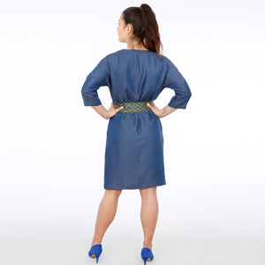 Gerades Blusenkleid, FRAU EDDA, Papierschnitt