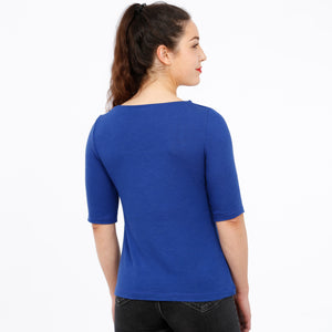 FRAU FRANKA • schlankes Shirt mit eckigem Ausschnitt, e-book