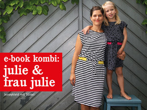 FRAU JULIE & JULIE • Jerseykleid & Shirt im Partnerlook, e-book Kombi