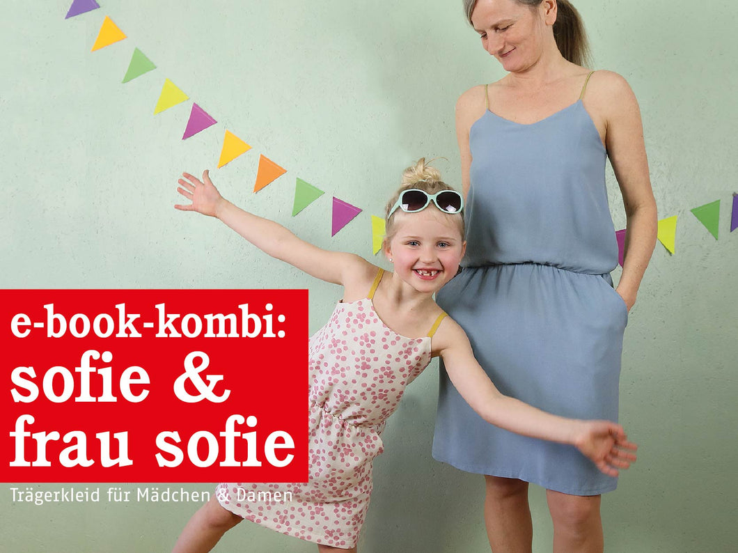 FRAU SOFIE & SOFIE • Kleid Spaghettiträger im Partnerlook, e-book Kombi