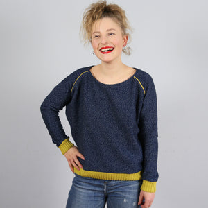 Raglansweater, FRAU MONA, Papierschnitt