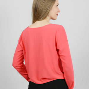Knotenbluse, FRAU PINA, Papierschnitt