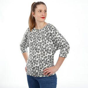FRAU SILVIE • Shirt mit Fledermausärmeln und Saumbündchen, e-book