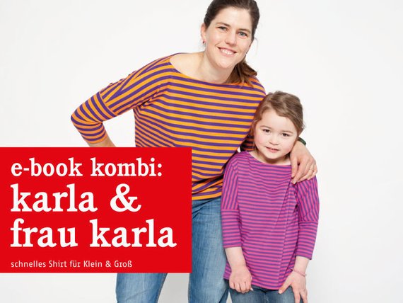 FRAU KARLA & KARLA • Sommershirts im Partnerlook, e-book Kombi